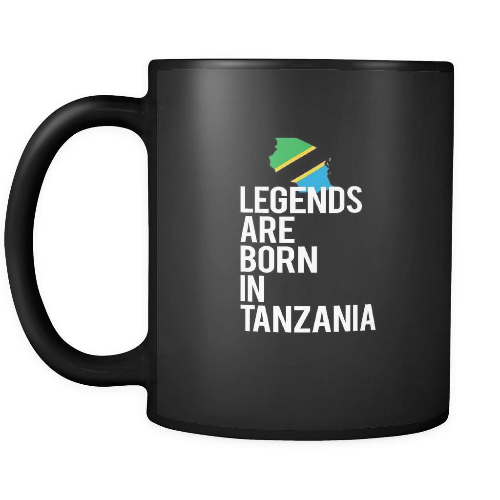 Tanzania Legends are born in Tanzania 11oz Black Mug-Drinkware-Teelime | shirts-hoodies-mugs
