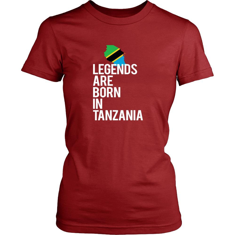 Tanzania Shirt - Legends are born in Tanzania - National Heritage Gift-T-shirt-Teelime | shirts-hoodies-mugs