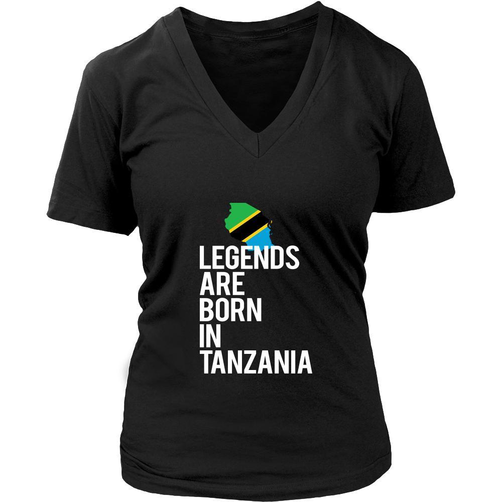 Tanzania Shirt - Legends are born in Tanzania - National Heritage Gift-T-shirt-Teelime | shirts-hoodies-mugs