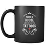 Tattoo Shoes booze and men with tattoos 11oz Black Mug-Drinkware-Teelime | shirts-hoodies-mugs