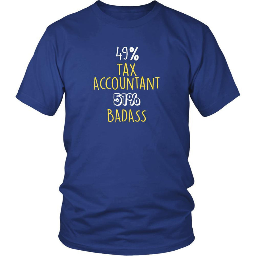Tax Accountant Shirt - 49% Tax Accountant 51% Badass Profession-T-shirt-Teelime | shirts-hoodies-mugs