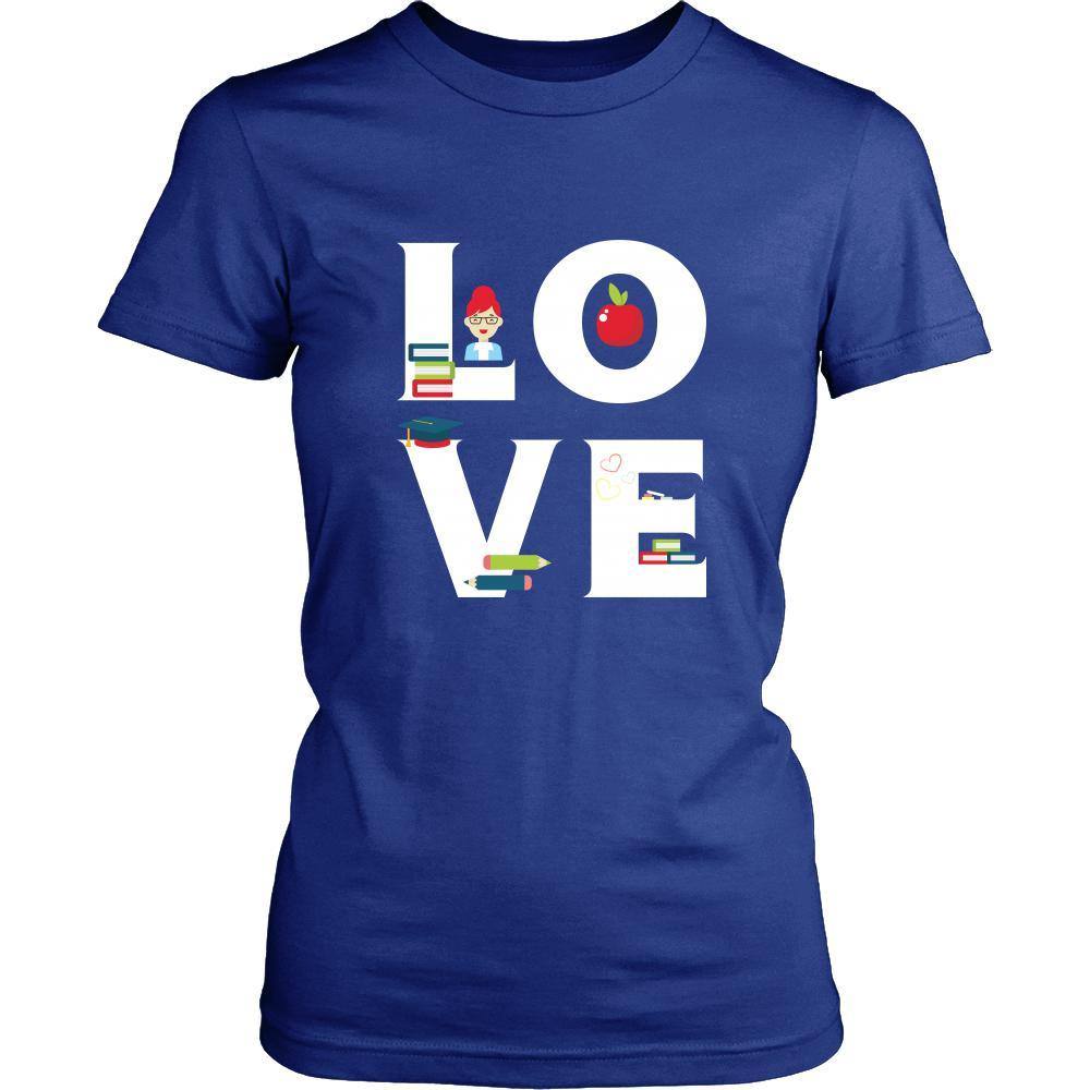 Teacher - LOVE Teacher - School Profession/Job Shirt-T-shirt-Teelime | shirts-hoodies-mugs