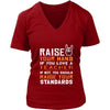 Teacher Shirt - Raise your hand if you love Teacher, if not raise your standards - Profession Gift-T-shirt-Teelime | shirts-hoodies-mugs