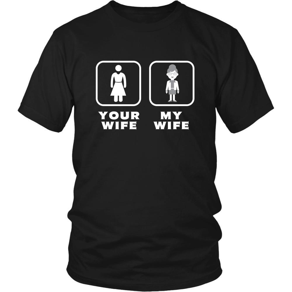 Teacher - Your wife My wife - Father's Day Profession/Job Shirt-T-shirt-Teelime | shirts-hoodies-mugs