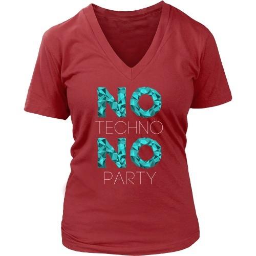 Techno T Shirt - No Techno No Party-T-shirt-Teelime | shirts-hoodies-mugs
