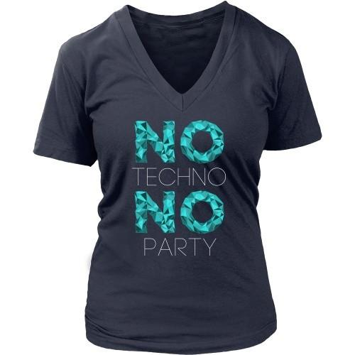 Techno T Shirt - No Techno No Party-T-shirt-Teelime | shirts-hoodies-mugs