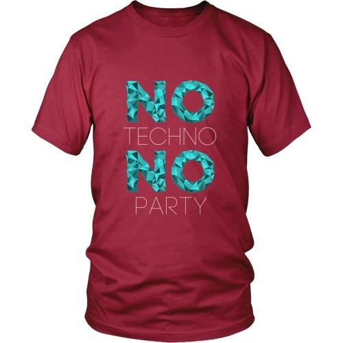Techno T Shirt - No Techno No Party-T-shirt-Teelime | shirts-hoodies-mugs