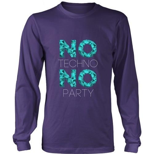 Techno T Shirt - No Techno No Party-T-shirt-Teelime | shirts-hoodies-mugs