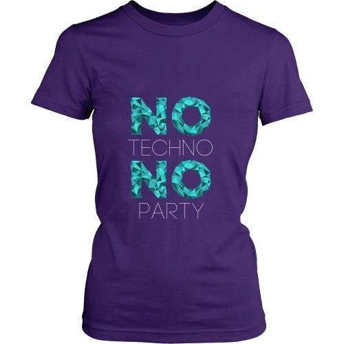 Techno T Shirt - No Techno No Party-T-shirt-Teelime | shirts-hoodies-mugs