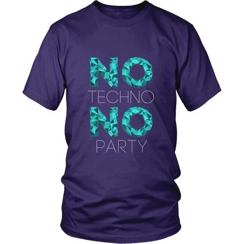 Techno T Shirt - No Techno No Party-T-shirt-Teelime | shirts-hoodies-mugs