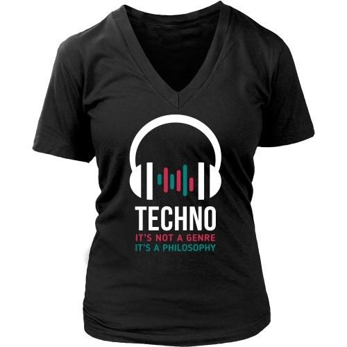 Techno T Shirt - Techno It's not a genre It's a philosophy-T-shirt-Teelime | shirts-hoodies-mugs