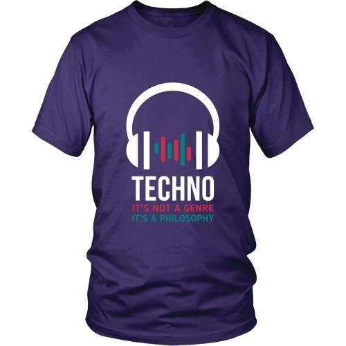 Techno T Shirt - Techno It's not a genre It's a philosophy-T-shirt-Teelime | shirts-hoodies-mugs
