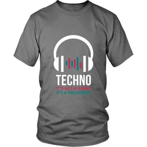 Techno T Shirt - Techno It's not a genre It's a philosophy-T-shirt-Teelime | shirts-hoodies-mugs