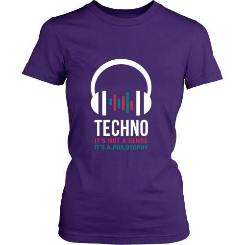 Techno T Shirt - Techno It's not a genre It's a philosophy-T-shirt-Teelime | shirts-hoodies-mugs