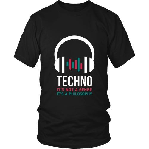 Techno T Shirt - Techno It's not a genre It's a philosophy-T-shirt-Teelime | shirts-hoodies-mugs