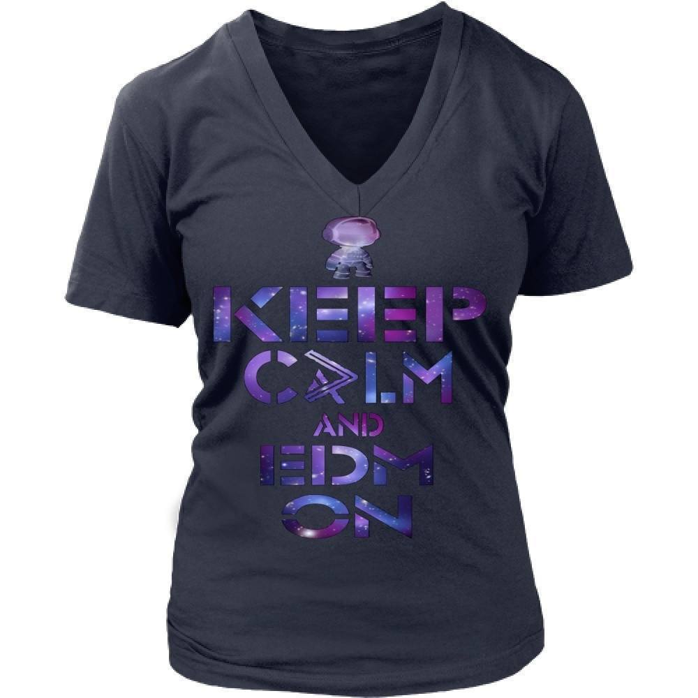 Techno T shirts - Keep Calm and EDM ON-T-shirt-Teelime | shirts-hoodies-mugs