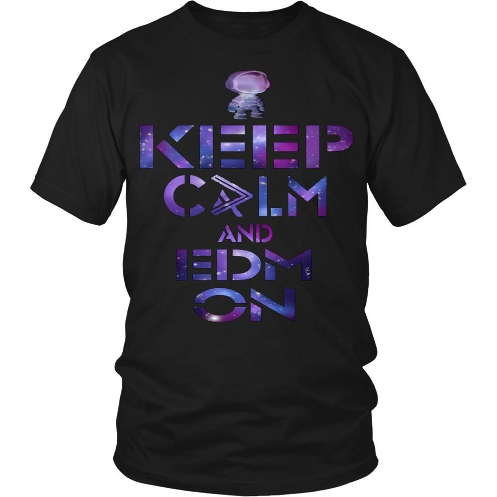 Techno T shirts - Keep Calm and EDM ON-T-shirt-Teelime | shirts-hoodies-mugs