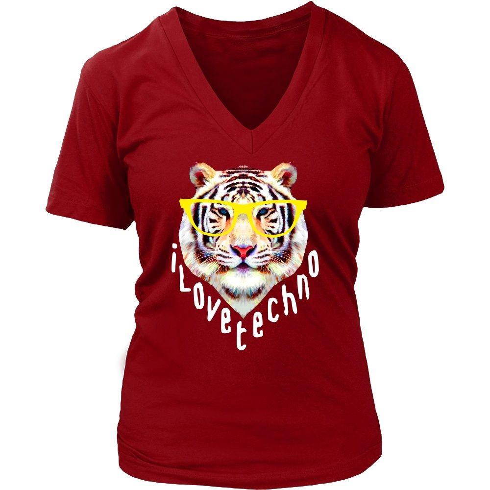 Techno Tiger T Shirt-T-shirt-Teelime | shirts-hoodies-mugs