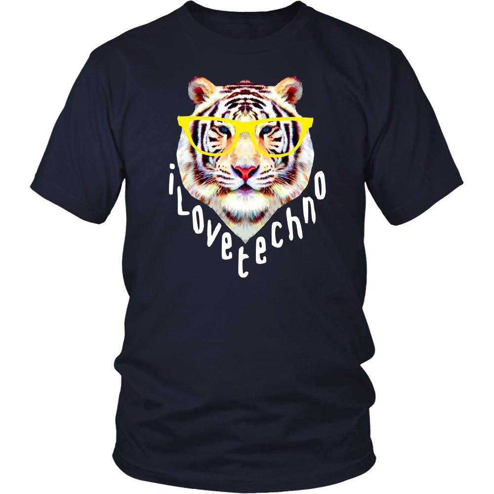 Techno Tiger T Shirt-T-shirt-Teelime | shirts-hoodies-mugs