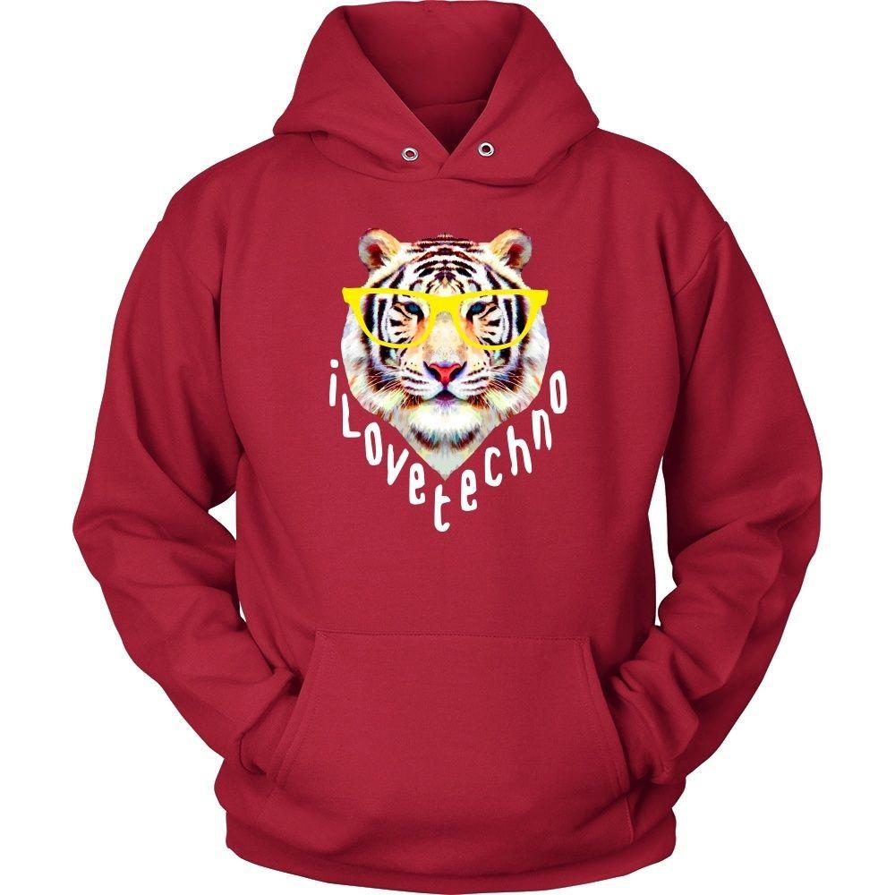 Techno Tiger T Shirt-T-shirt-Teelime | shirts-hoodies-mugs