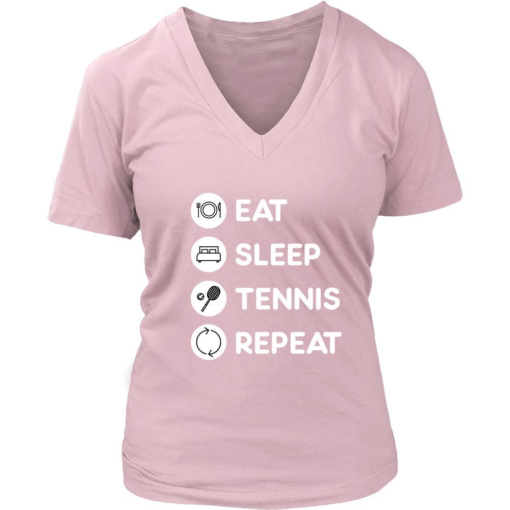 Tennis - Eat Sleep Tennis Repeat - Tennis Sport Shirt-T-shirt-Teelime | shirts-hoodies-mugs