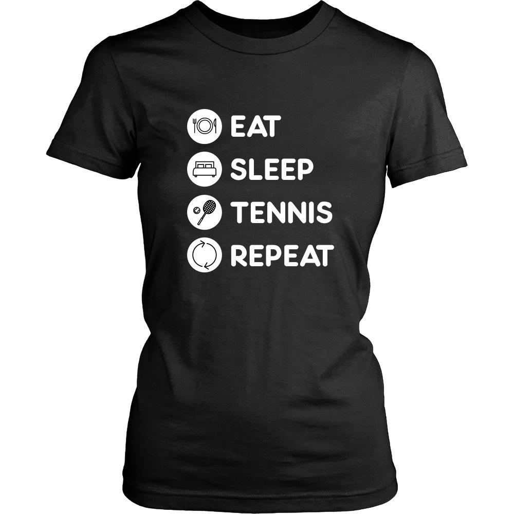 Tennis - Eat Sleep Tennis Repeat - Tennis Sport Shirt-T-shirt-Teelime | shirts-hoodies-mugs