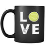 Tennis - LOVE Tennis - 11oz Black Mug-Drinkware-Teelime | shirts-hoodies-mugs