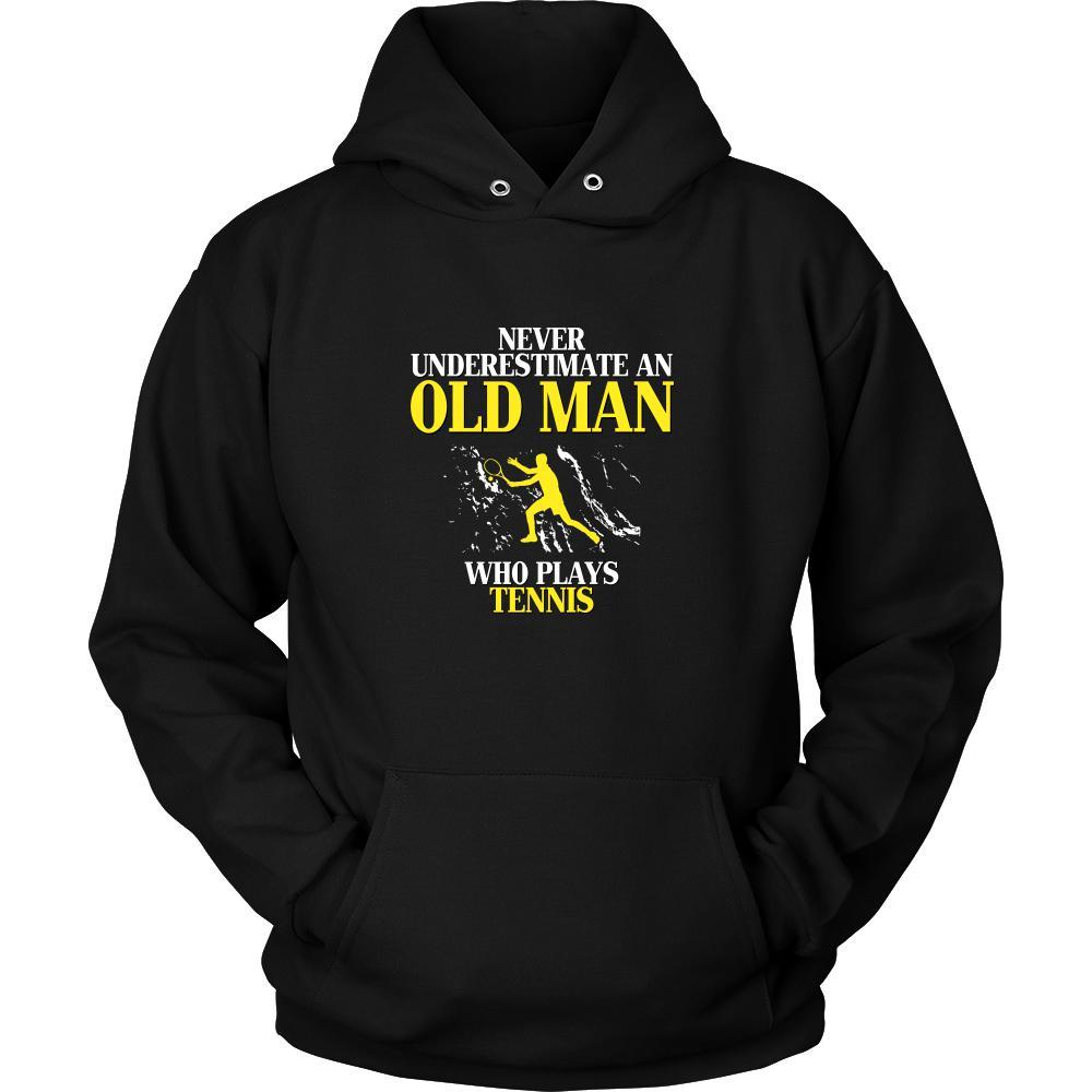 Tennis Shirt - Never underestimate an old man who plays tennis Grandfather Hobby Gift-T-shirt-Teelime | shirts-hoodies-mugs