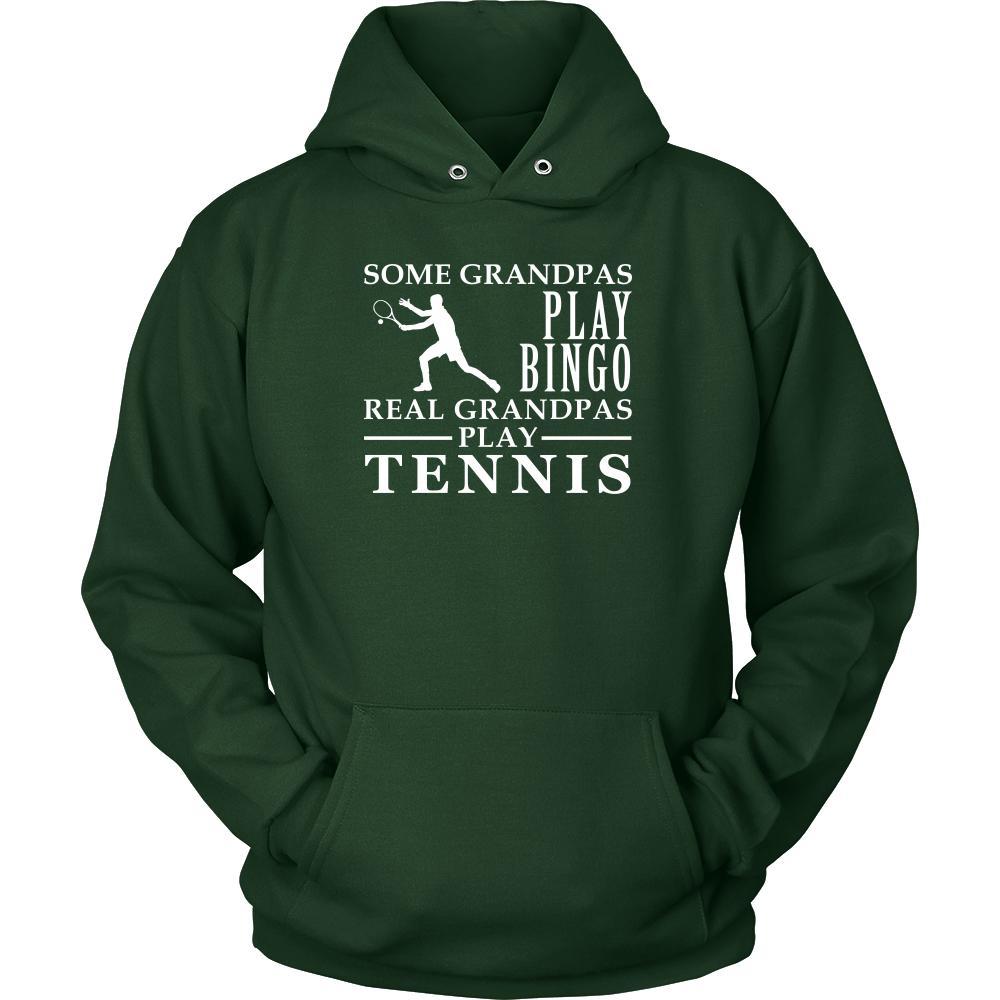 Tennis Shirt Some Grandpas play bingo, real Grandpas go Tennis Family Hobby-T-shirt-Teelime | shirts-hoodies-mugs