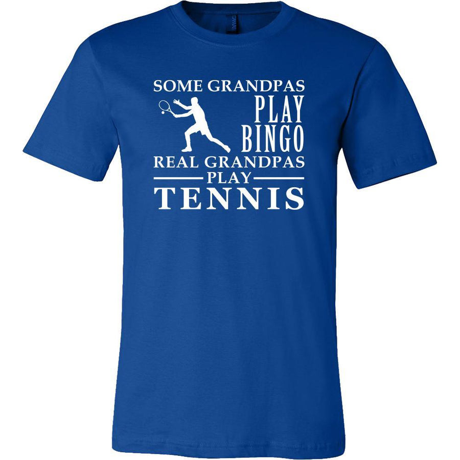 Tennis Shirt Some Grandpas play bingo, real Grandpas go Tennis Family Hobby-T-shirt-Teelime | shirts-hoodies-mugs