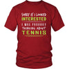 Tennis Shirt - Sorry If I Looked Interested, I think about Tennis - Sport Gift-T-shirt-Teelime | shirts-hoodies-mugs