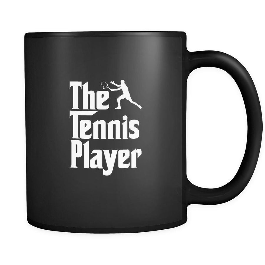 Tennis The Tennis Player 11oz Black Mug-Drinkware-Teelime | shirts-hoodies-mugs