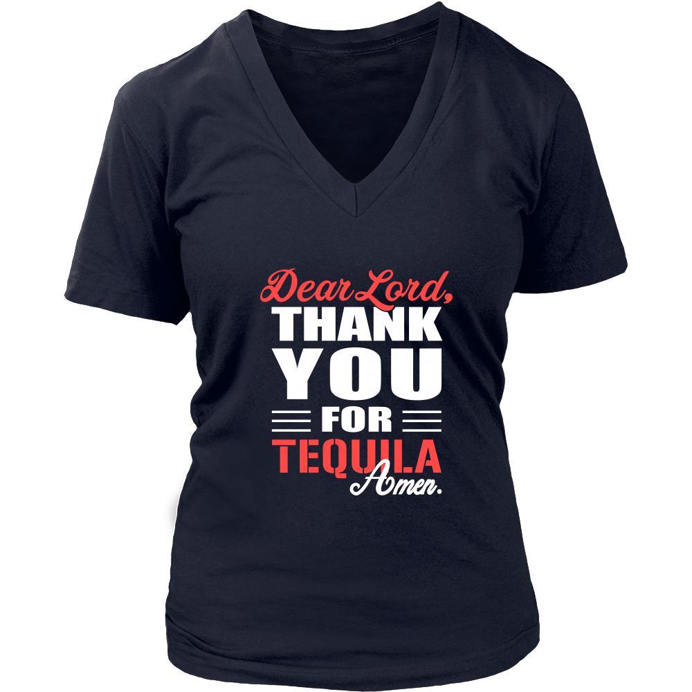 Tequila Shirt - Dear Lord, thank you for Tequila Amen- Drink Lover-T-shirt-Teelime | shirts-hoodies-mugs