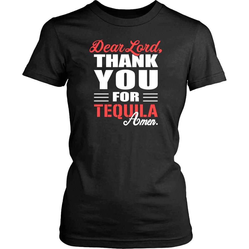 Tequila Shirt - Dear Lord, thank you for Tequila Amen- Drink Lover-T-shirt-Teelime | shirts-hoodies-mugs