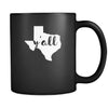 Texas coffee mug Y'all Texas - 11oz Black US State-Drinkware-Teelime | shirts-hoodies-mugs