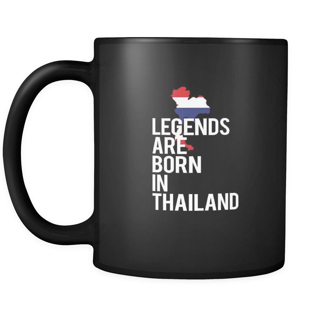 Thailand Legends are born in Thailand 11oz Black Mug-Drinkware-Teelime | shirts-hoodies-mugs