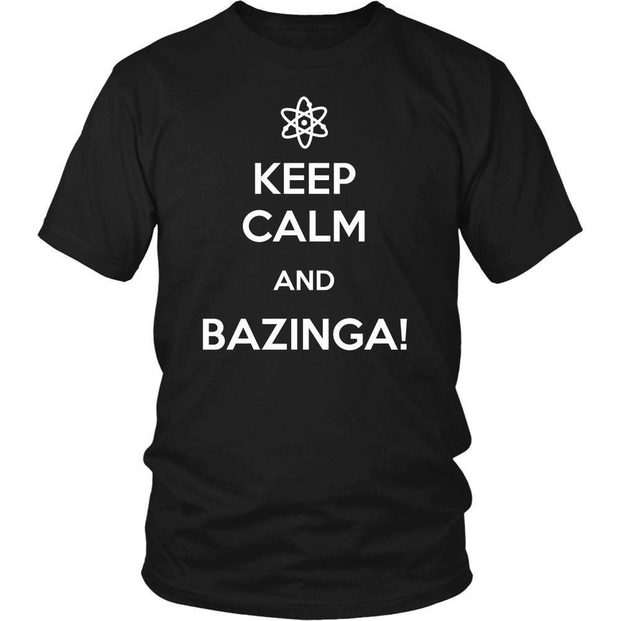 The Big Bang Theory T Shirt - Keep Calm And Bazinga - TV & Movies-T-shirt-Teelime | shirts-hoodies-mugs
