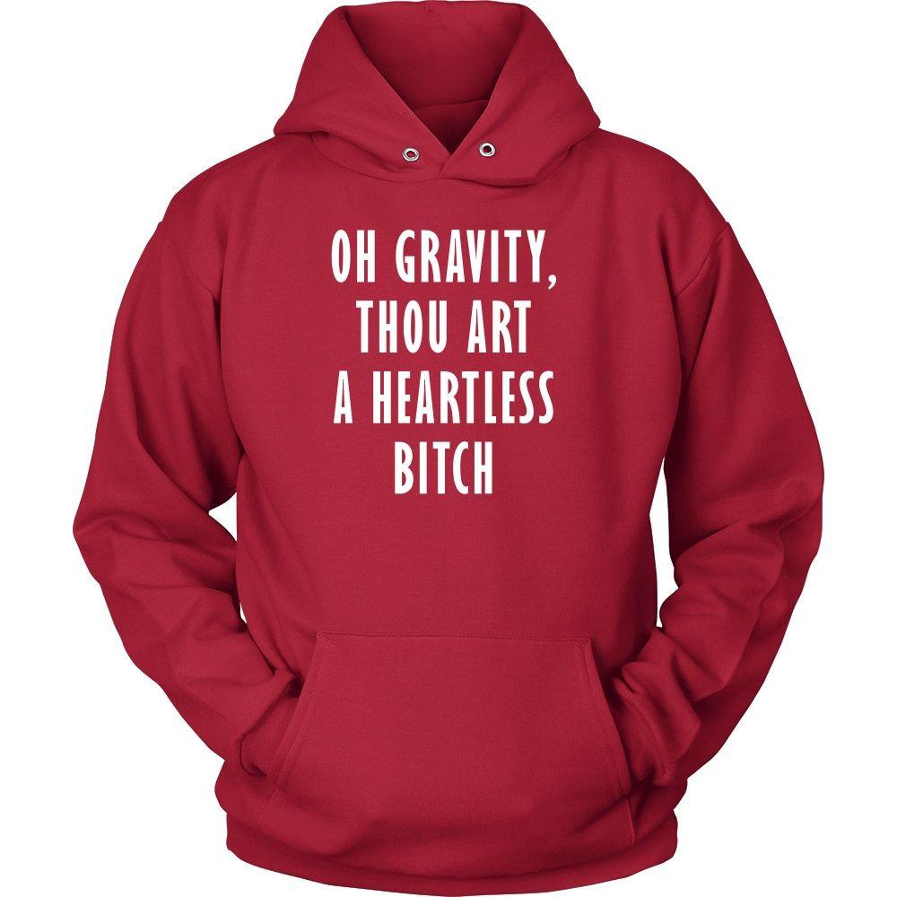 The Big Bang Theory T Shirt - Oh Gravity Thou Art A Heartless Bitch - TV & Movies-T-shirt-Teelime | shirts-hoodies-mugs