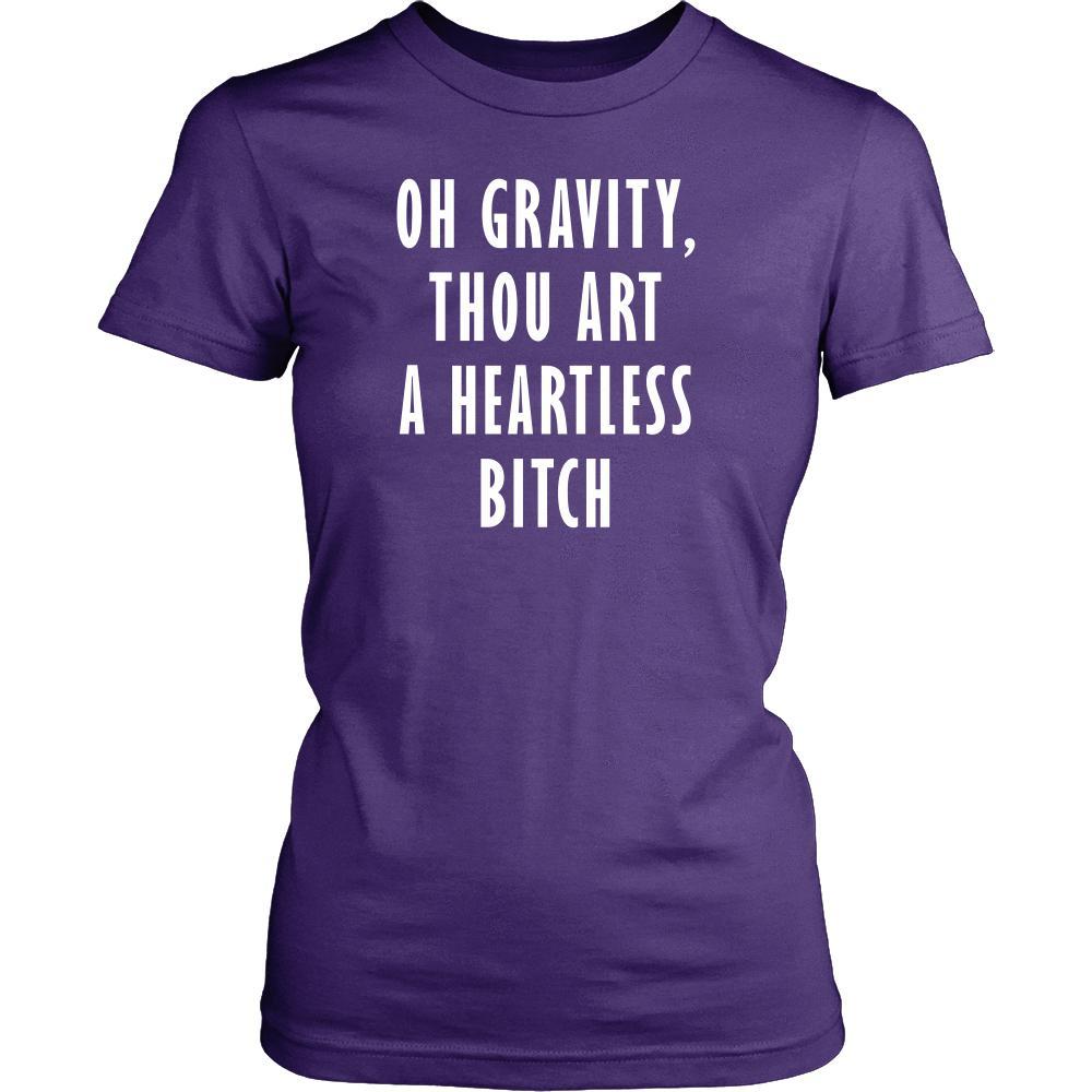 The Big Bang Theory T Shirt - Oh Gravity Thou Art A Heartless Bitch - TV & Movies-T-shirt-Teelime | shirts-hoodies-mugs