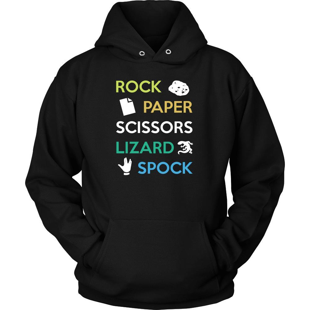 The Big Bang Theory T Shirt - Rock Paper Scissors Lizard Spock - TV & Movies-T-shirt-Teelime | shirts-hoodies-mugs