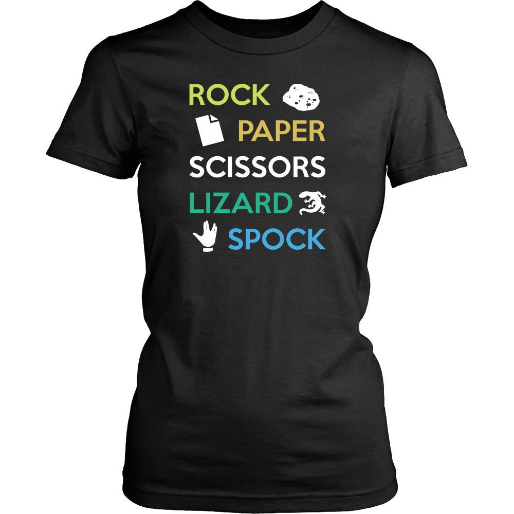 The Big Bang Theory T Shirt - Rock Paper Scissors Lizard Spock - TV & Movies-T-shirt-Teelime | shirts-hoodies-mugs