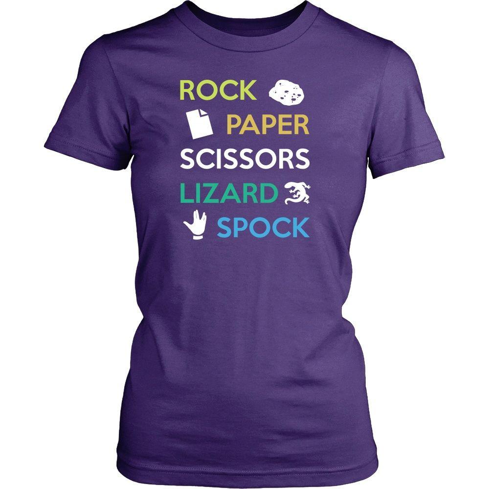 The Big Bang Theory T Shirt - Rock Paper Scissors Lizard Spock - TV & Movies-T-shirt-Teelime | shirts-hoodies-mugs