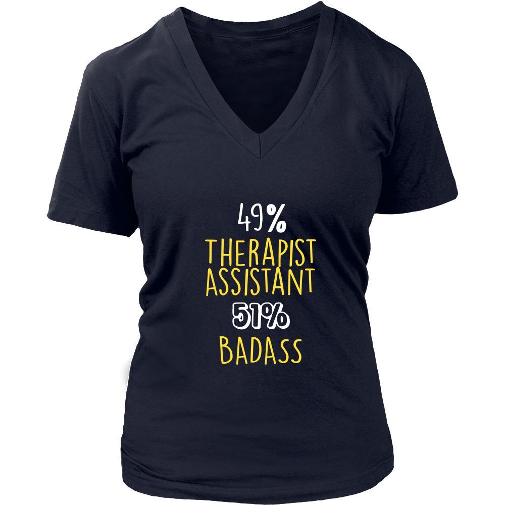 Therapist Assistant Shirt - 49% Therapist Assistant 51% Badass Profession-T-shirt-Teelime | shirts-hoodies-mugs