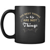 Things - The best things in life are not things - 11oz Black Mug-Drinkware-Teelime | shirts-hoodies-mugs