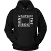 Think - Think Outside the box - Think Funny Shirt-T-shirt-Teelime | shirts-hoodies-mugs