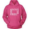 Think - Think Outside the box - Think Funny Shirt-T-shirt-Teelime | shirts-hoodies-mugs