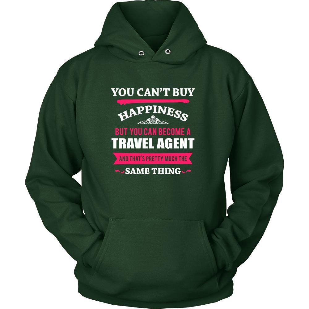 Travel agent Shirt - You can't buy happiness but you can become a Travel agent and that's pretty much the same thing Profession-T-shirt-Teelime | shirts-hoodies-mugs