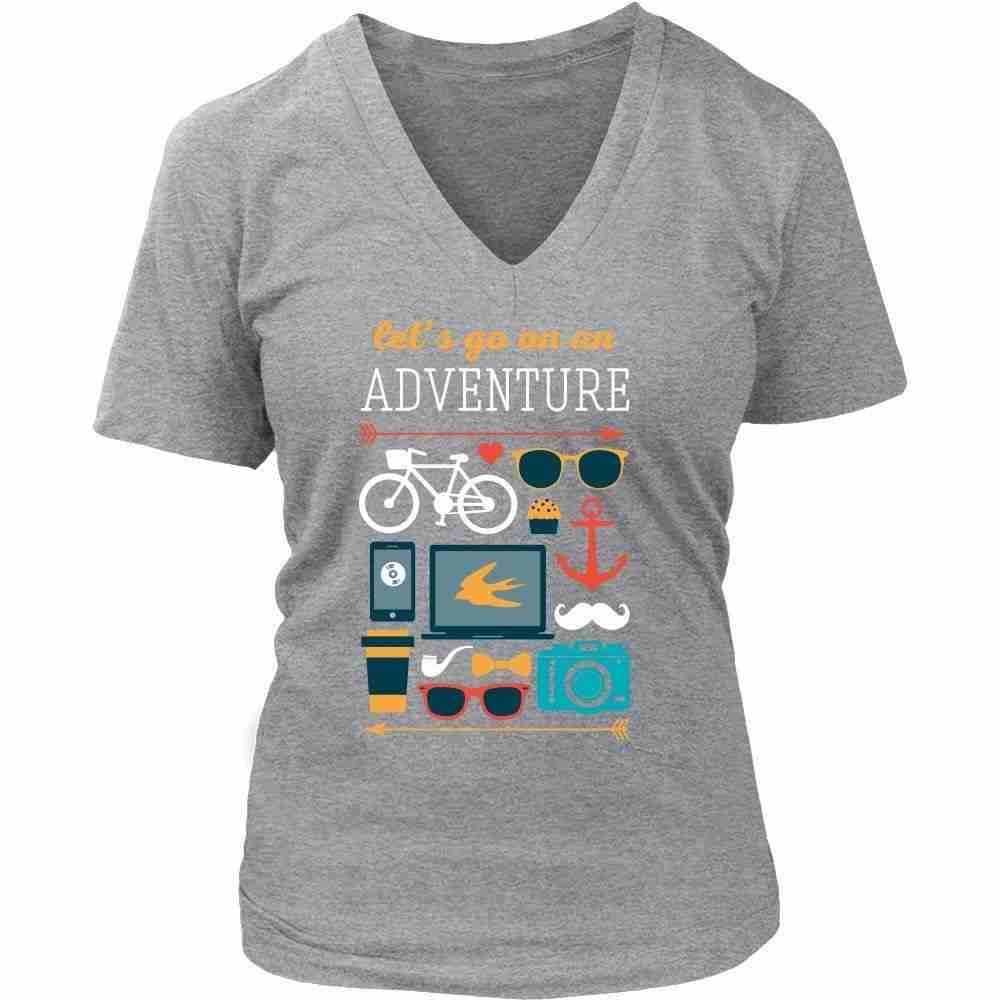 Traveling T Shirt - Let's go on an adventure-T-shirt-Teelime | shirts-hoodies-mugs
