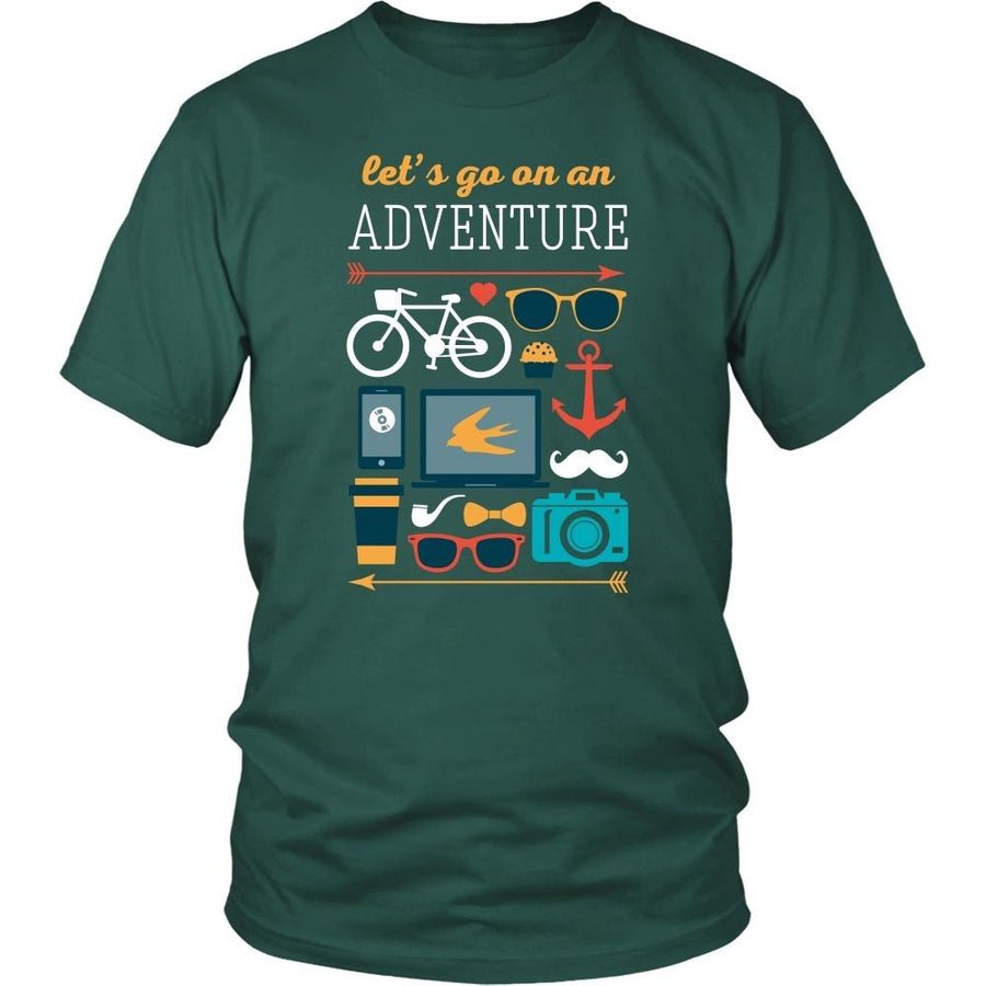 Traveling T Shirt - Let's go on an adventure-T-shirt-Teelime | shirts-hoodies-mugs