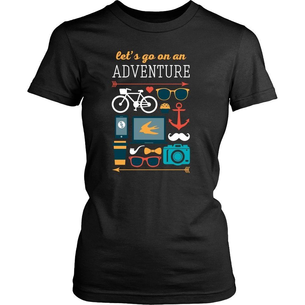 Traveling T Shirt - Let's go on an adventure-T-shirt-Teelime | shirts-hoodies-mugs